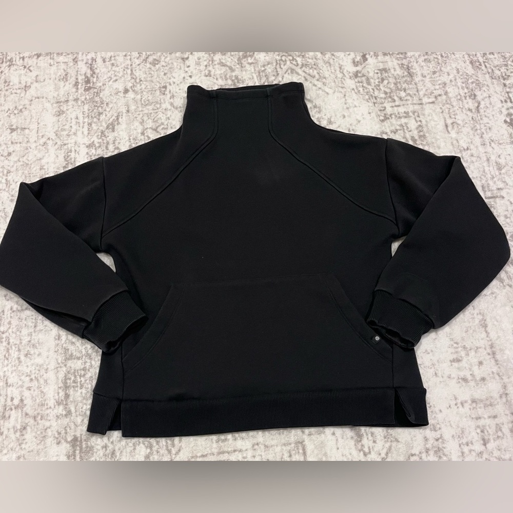Athleta Girl Cozy Karma Black Sweatshirt size xl/14
